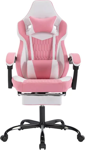 Vista 17 de Gaming Chair, Home Office Computer Chair, Ergonomic Executive Swivel Rolling Chair with Footrest Comfortable Headrest and Lumbar Support for Back