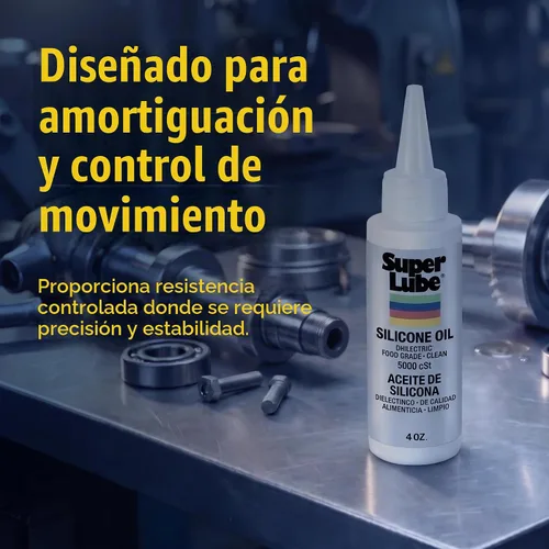 Vista 3 de Super Lube Aceite de silicona CST de alta y baja temperatura (transparente, botella de 4 onzas) Certificado NSF de grado alimenticio y limpio