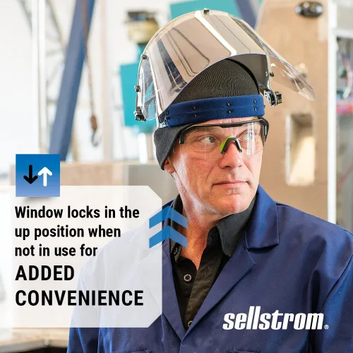 Vista 4 de Sellstrom 301 Face Shield Uncoated Clear Tint, Unbound, ANSI Z87.1