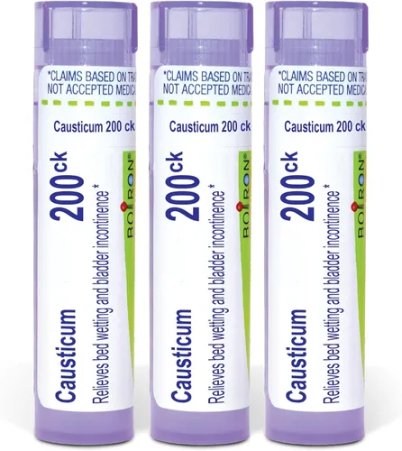 Vista 11 de Boiron Causticum 200Ck para mojar la cama y la incontinencia de la vejiga - 80 pellets Single-medicine homeopathic pellets for Bed-Wetting &