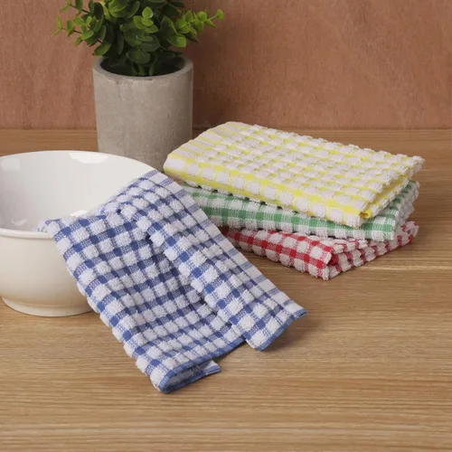 Vista 8 de Paños de cocina 12 piezas, trapos absorbentes de algodón a granel, paños de limpieza perfectos para uso doméstico y comercial