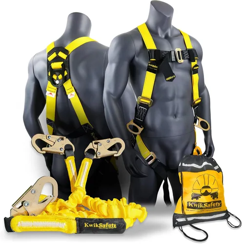 Vista 14 de KwikSafety - Charlotte, NC - Rattler [2 Pack] Amortiguador interno de choque de una pierna de 6 pies Cordón de seguridad OSHA ANSI Equipo