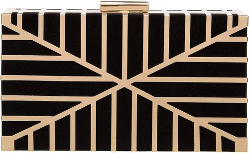 Vista 6 de CARIEDO Bolso Elegante de Noche para Mujer, Elegante Bolso de Mano de Terciopelo Exquisito, Bolso de Metal Hueco, para Promesa, Boda, Fiesta