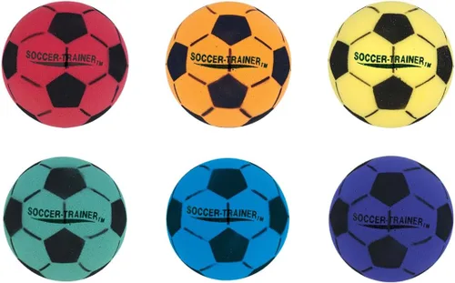 Vista 2 de Champion Sports Soccer and Volleyball Foam Ball Sets of 6 – Soft 8 Inch Diameter Ultra-Light Foam - Lightweight & Durable for Indoor Play, Safe &