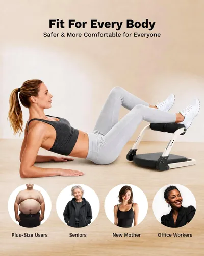 Vista 5 de AIRHOP Ab Machine 4-Speed Auto Rebound Sit Up Abdominal Trainer Home Gym