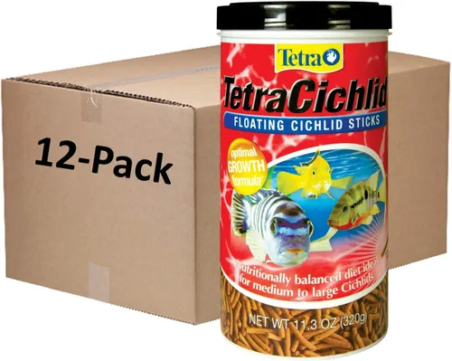 Vista 15 de TetraCichlid Palitos Flotantes para Cíclidos 5.65 Onzas, Dieta Nutricionalmente Equilibrada
