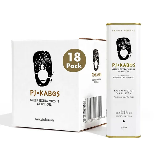 Vista 10 de PJ KABOS Aceite de oliva de reserva familiar, ganador del Gold Award 2016, botella de 16.9 fl oz