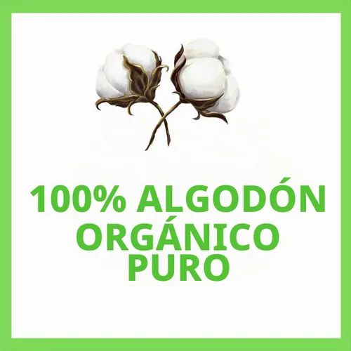 Vista 5 de Baby Organic - Almohadillas secas grandes, 100% algodón, cuadrados para el cuidado del bebé (60 unidades)