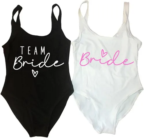 Vista 5 de Trajes de baño de novia Traje de baño de novia Trajes de baño de novia Bachelorette Party Favores Traje de baño de novia