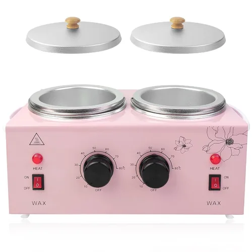 Vista 13 de Calentador de cera portátil para depilación sin dolor, calentador de cera profesional para mujeres y hombres con juego de temperatura ajustable, 40