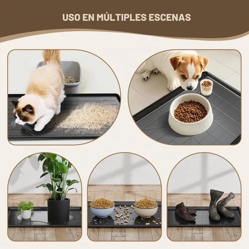 Vista 6 de Holiwei Bandeja de plástico de 35.4 pulgadas para jaula de perro de 35.4 pulgadas, 2