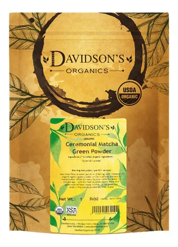 Vista 3 de Davidson's Organics, Ginger Chai, té de hojas sueltas, bolsa de 16 onzas