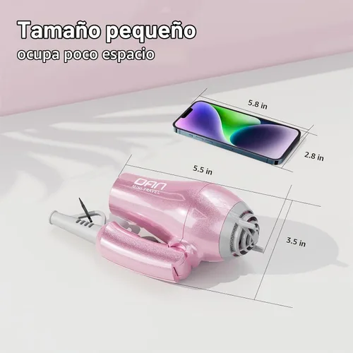 Vista 8 de DAN Auto Secador de pelo de doble voltaje,Secador de pelo,Soplador plegable