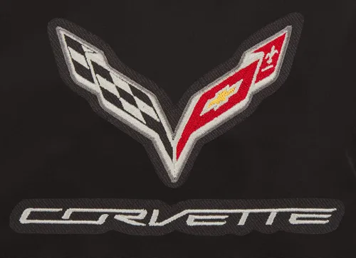 Vista 3 de JH DESIGN GROUP Chaqueta ligera de nailon con cremallera para hombre Chevy Corvette C7 Emblem
