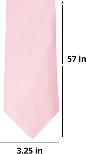Vista 460 de tiemart Corbata de color sólido para hombre Longitud estándar