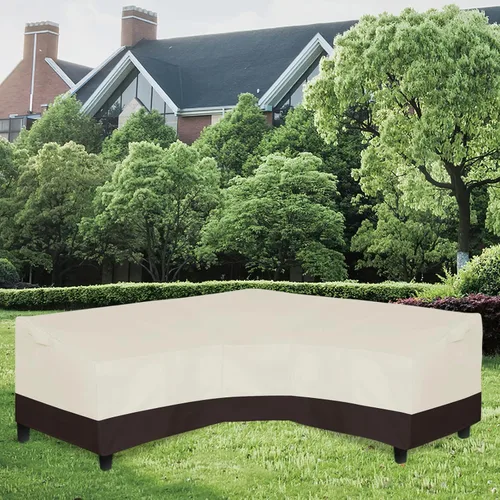 Vista 2 de Easy-Going Funda para Sofá Seccional en Forma de V para Patio, Funda Seccional Impermeable para Exteriores, Funda Resistente para Muebles de Jardín