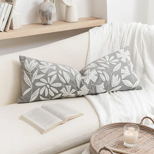 Vista 31 de BlissBlush - Funda de almohada lumbar decorativa de 12 x 20 pulgadas, funda de almohada de terciopelo beige neutro para sofá, sala de estar, cojín