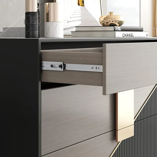 Vista 7 de Knobonly Diapositivas de cajón de 12 pulgadas, 1 par (2 unidades) con rodamiento de bolas de cierre suave, extensión completa, toboganes de cajón