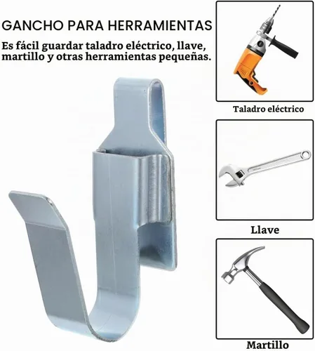 Vista 3 de Angoily Series 2 Cinturón Clip Herramienta Almacenamiento Estante Colgante Gancho de Acero