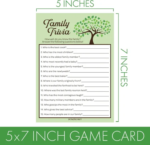Vista 3 de DISTINCTIVS Family Reunion Game Pack – Trivia familiar, más probable, peleas familiares y encontrar al miembro de la familia – Juego de 4