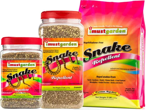 Vista 3 de I Must Garden - Repelente de serpientes: potente protección totalmente natural, bolsa de 5 libras