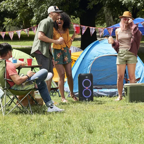 Vista 2 de JBL PartyBox 100 - Altavoz portátil inalámbrico Bluetooth de alta potencia para fiestas