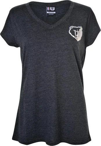 Vista 21 de Ultra Game Camiseta de mujer NBA Oficial con cuello en V y strass de manga corta