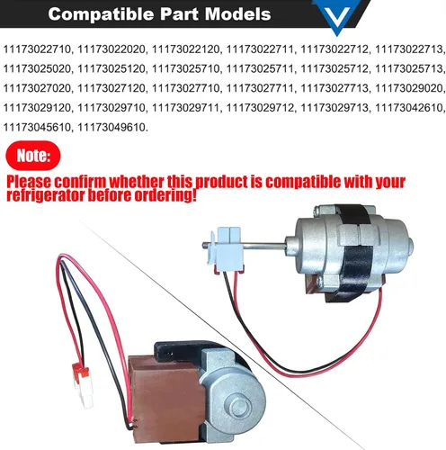 Vista 4 de 3015924900 Parte del motor del ventilador del evaporador del refrigerador # D4612AAA36 compatible con Kenmore se adapta a reemplazar 11173027711