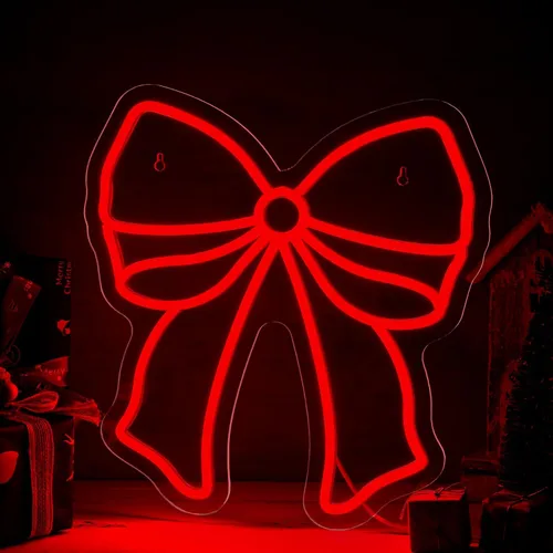 Vista 7 de Xuhal Letrero de neón de campana de Navidad, luces de neón de Navidad, señal LED iluminada por USB para decoración de pared, barra, sala de estar