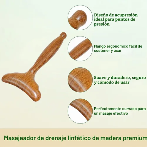 Vista 3 de Herramientas de madera del masaje del Massager del drenaje