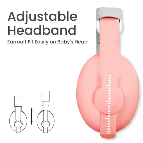 Vista 11 de Auriculares de bebé para protección contra el ruido, color blanco