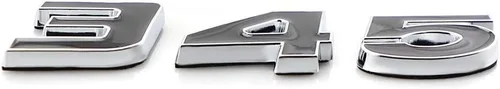 Vista 5 de 2 placas autoadhesivas 345 para Challenger Chrysle 300c Plateado/Negro