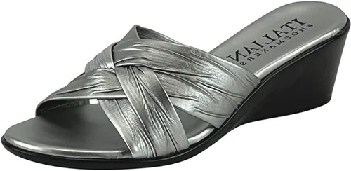 Vista 5 de ITALIAN Shoemakers Sandalias de cuña Saylor para mujer Negro Multi