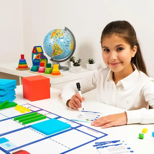 Vista 2 de Simply magic - 141 bloques base de diez bloques para matemáticas, cubos de números de valor de lugar Math Manipulatives K-3, Unit Blocks 1st 2nd