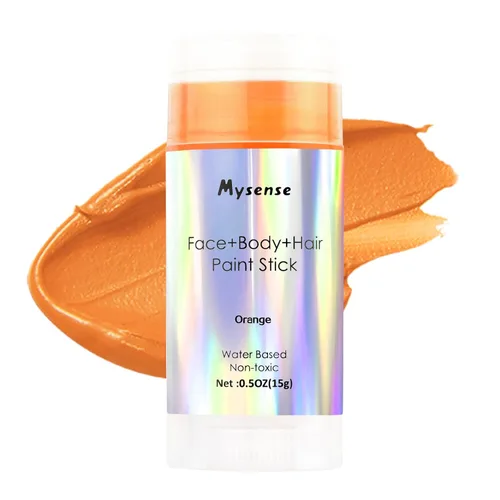 Vista 9 de Mysense Pintura en barra verde Amazon para el cabello de cara y cuerpo, maquillaje de Halloween, Elphaba Witch Gamora, color de cabello temporal