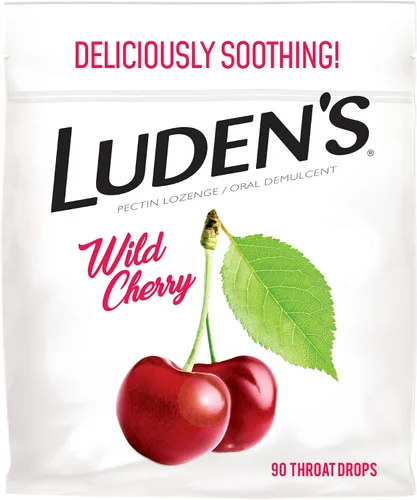 Vista 5 de Ludens Wild Cherry - Gotas para la garganta, paquete de 2, 90 gotas cada una para aliviar el dolor de garganta