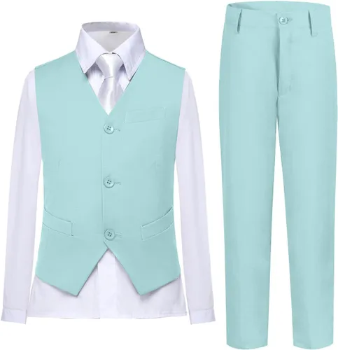 Vista 79 de Conjunto de chaleco para niños, trajes formales, trajes de boda, ropa de vestir