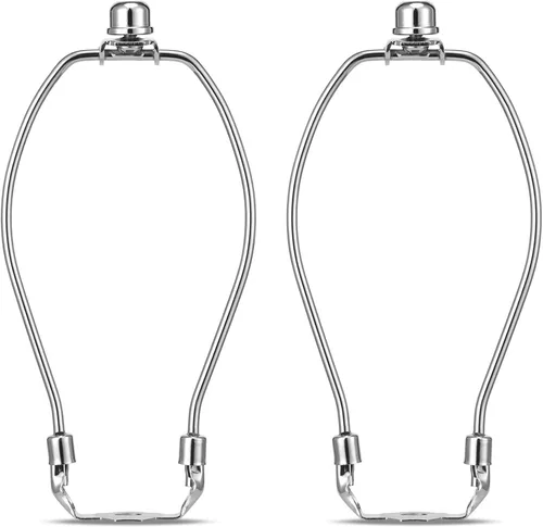 Vista 9 de Kit de soporte de arpa de lámpara de 8 pulgadas con remate y base de sillín desmontable de alta resistencia, juego de 2 accesorios de iluminación