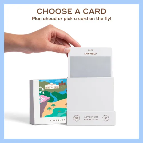 Vista 5 de Reach International Outfitters Lista de Aventuras de Virginia: 50 Tarjetas para Rascar para Actividades al Aire Libre, Atracciones Turísticas