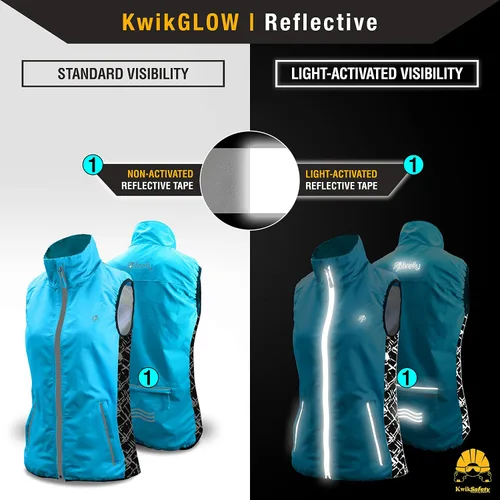 Vista 5 de KwikSafety - Charlotte, NC - FIREFLY - Chaleco deportivo para mujer durante todo el año, ropa deportiva recreativa de alto rendimiento, alta