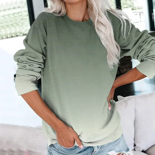 Vista 2 de ADJHDFH Sudadera casual de manga larga con cremallera para mujer, cuello redondo, sudadera con capucha Y2K