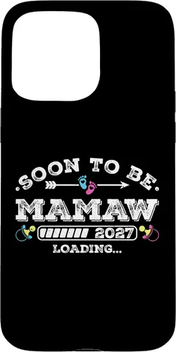 Vista 30 de Soon to Be Mamaw 2027 Loading for Pregnancy Announcement Case for iPhone XR