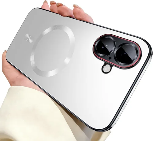 Vista 9 de Funda para iPhone 17, diseño delgado de alta resistencia compatible con MagSafe, fuerte protección magnética a prueba de golpes para pantalla y Negro