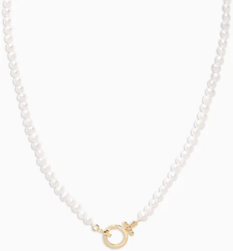 Vista 3 de gorjana Collar con cuentas para mujer, chapado en oro de 18 quilates, Fibra natural, No aplicable