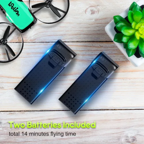 Vista 9 de Loolinn Dron para niños de 8 años o más, regalo con cámara, mini dron, cuadricóptero con control remoto con cámara ajustable de 90°, seguro