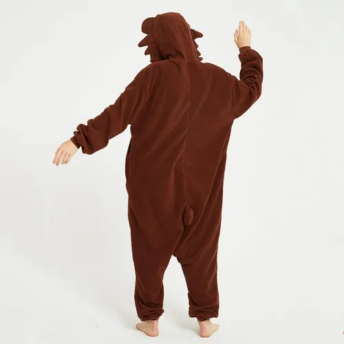 Vista 6 de III HHONS Animal Onesie Adult WomenMen Costume Pajamas Onesies Cosplay Sleepwear for Halloween