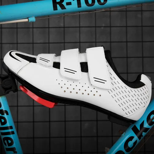Vista 5 de ULTIANT Zapatos de ciclismo para hombre y mujer, compatibles con Peloton, zapatos de ciclismo de carretera preinstalados, aspecto Delta Cleats