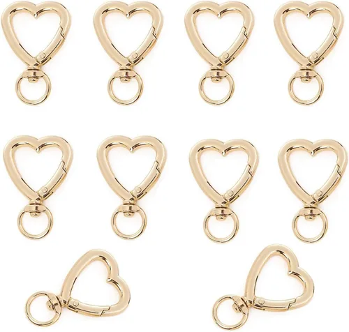 Vista 5 de GBSTORE 10 piezas de cierres giratorios de langosta accesorios de hardware de hebilla giratoria para perro, resorte de metal, cierres de gancho