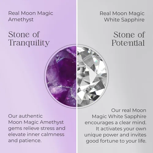 Vista 5 de Moon Magic - Authentic Moonstone Ring - FlowReal 925 Sterling Silver - 18k Rose Gold Raw Rainbow Moonstone Rings for WomenGenuine Moonstone Jewelry