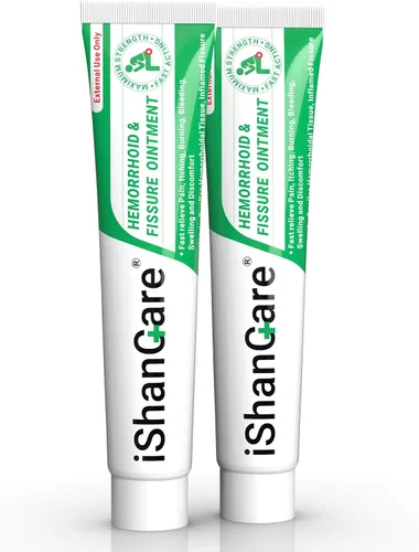 Vista 10 de Crema para hemorroides, ungüento para tratamiento de hemorroides y fisuras extra fuerte, alivio del dolor anal, picazón, sangrado, hinchazón